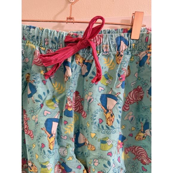 Alice In Wonderland Disney Store 3xl Flannel Cotton Pajama Set Drawstring Plus - Picture 6 of 10